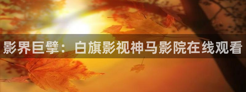 爱丫爱丫免费版电视剧：影界巨擘：白旗影视神马影院在线观看